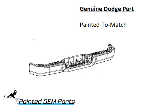 Painted 2019-2024 Dodge Ram 2500 3500 Rear Bumper | Genuine OEM