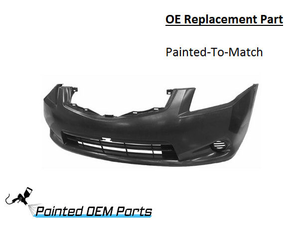 Painted 2010-2012 Nissan Sentra Front Bumper Cover | OE
