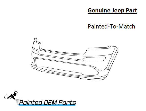 Thumbnail: Painted 2014-2016 Jeep Grand Cherokee Front Bumper Cover | Genuine OEM