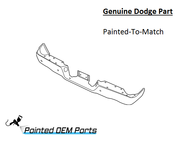Painted 2013 2018 Dodge Ram 2500 3500 Rear Bumper Genuine OEM