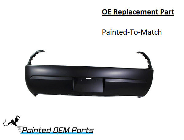Painted 2008-2014 Dodge Challenger Rear Bumper Cover | OE Replacement