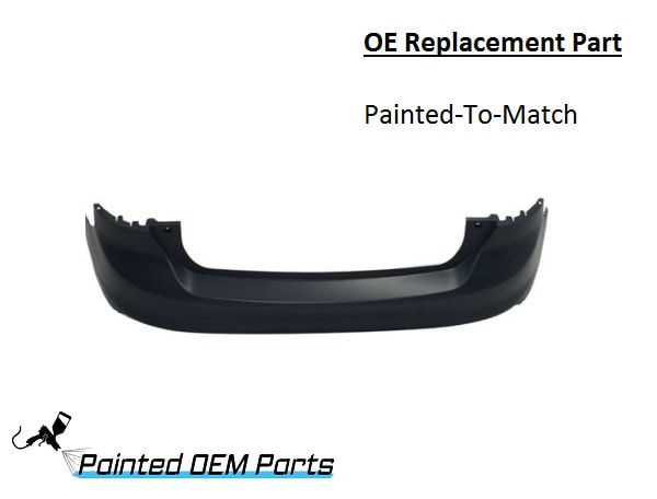 Thumbnail: Painted 2012-2014 Ford Focus Rear Bumper Cover | OE Replacement