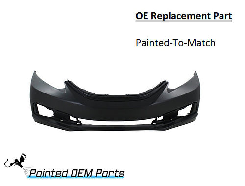 Painted 2013-2015 Honda Civic Front Bumper Cover | OE Replacement