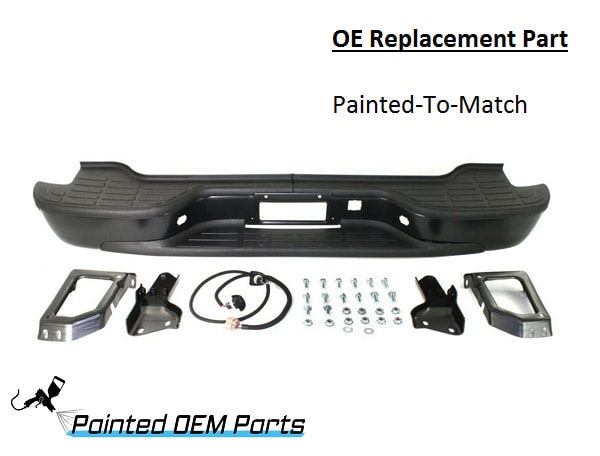 Painted 2001-2006 Chevrolet Suburban Rear Bumper Assembly | OE Replacement