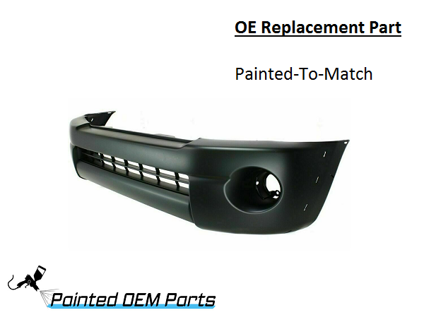 Thumbnail: Painted 2005-2011 Toyota Tacoma Front Bumper Cover | OE Replacement
