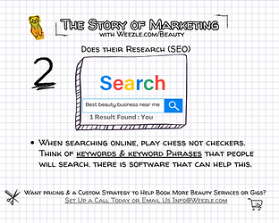 The second step to booking more appointments and selling more in the beauty world with Weezle Marketing