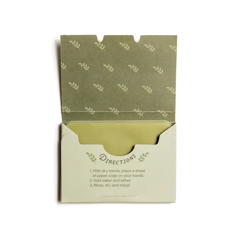 Thumbnail: Paper Soap – Olive Oil, Travel Size, 50 Sheets