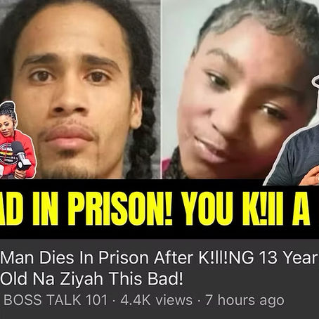 🚨 Boss Talk 101 Exclusive: A Life Taken, A System Responds — But Is It Enough?
“Man Dies In Prison After K!lling 13-Year-Old Na Ziyah — This Bad!”