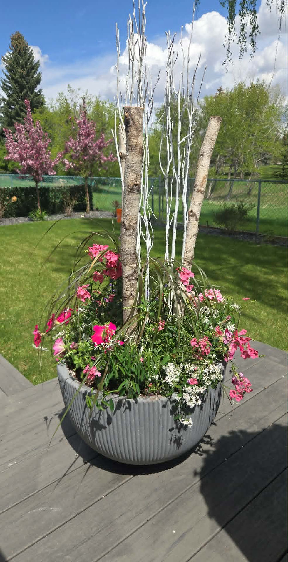 Luxury summer planters Calgary
