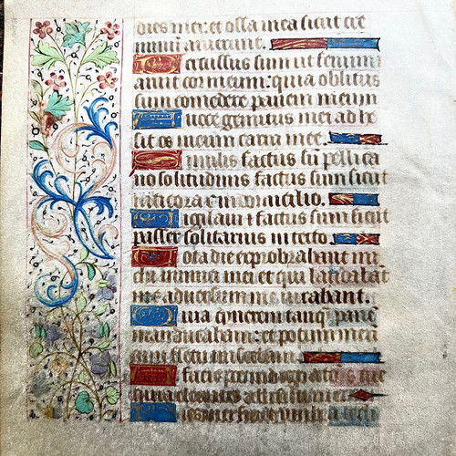15世紀 フランス 時祷書零葉 | 草の竪琴
