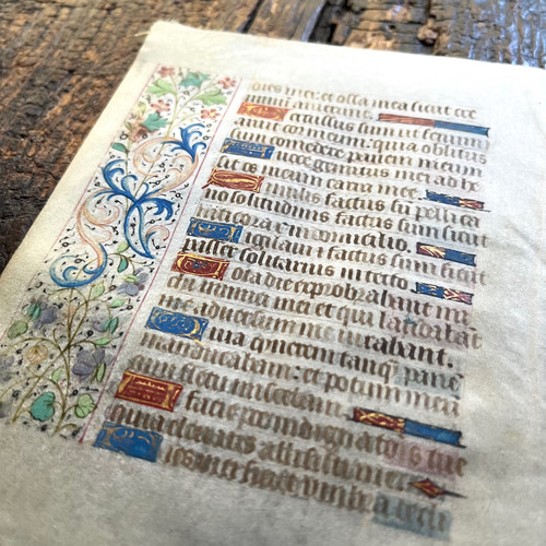 15世紀 フランス 時祷書零葉 | 草の竪琴