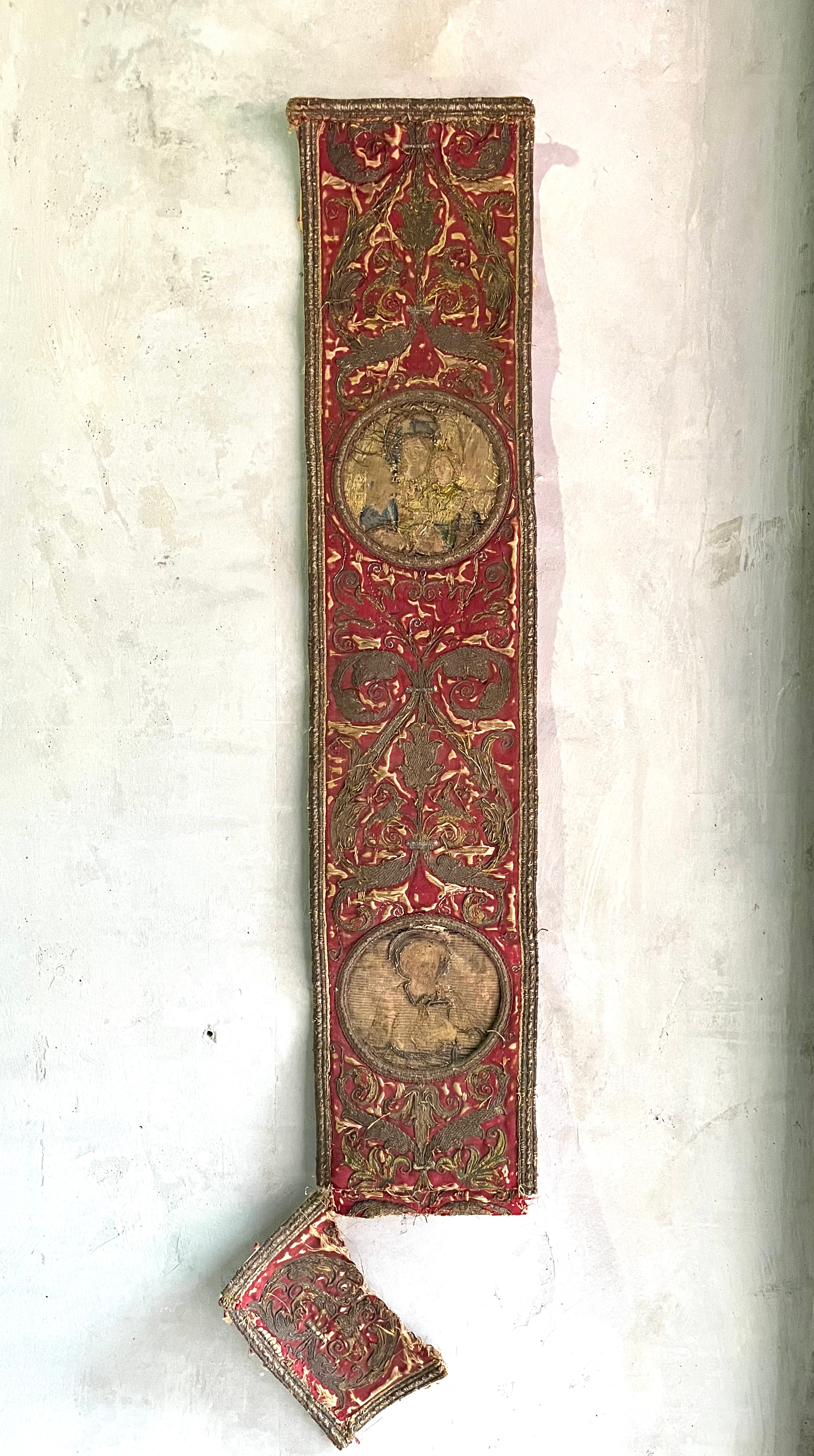 16世紀 イタリア 刺繍 聖母子