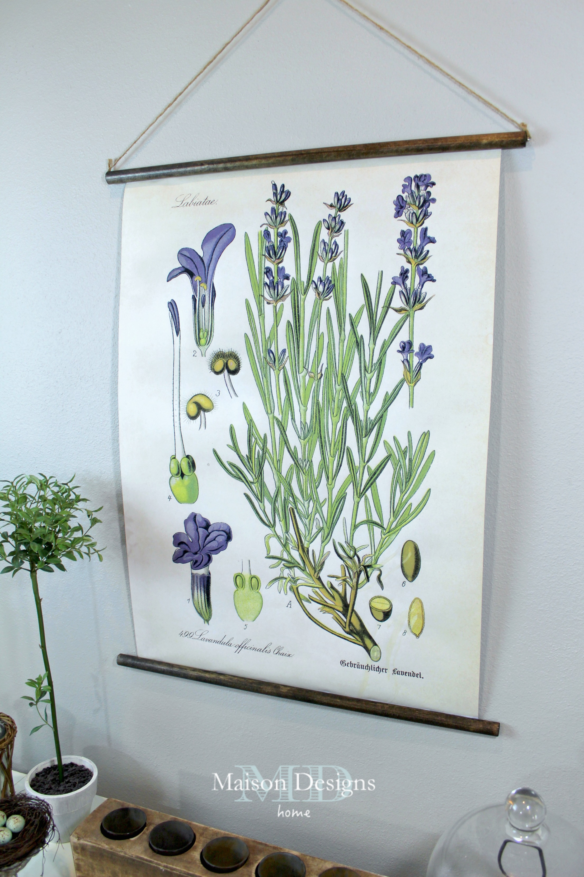 DIY Lavender Wall Art