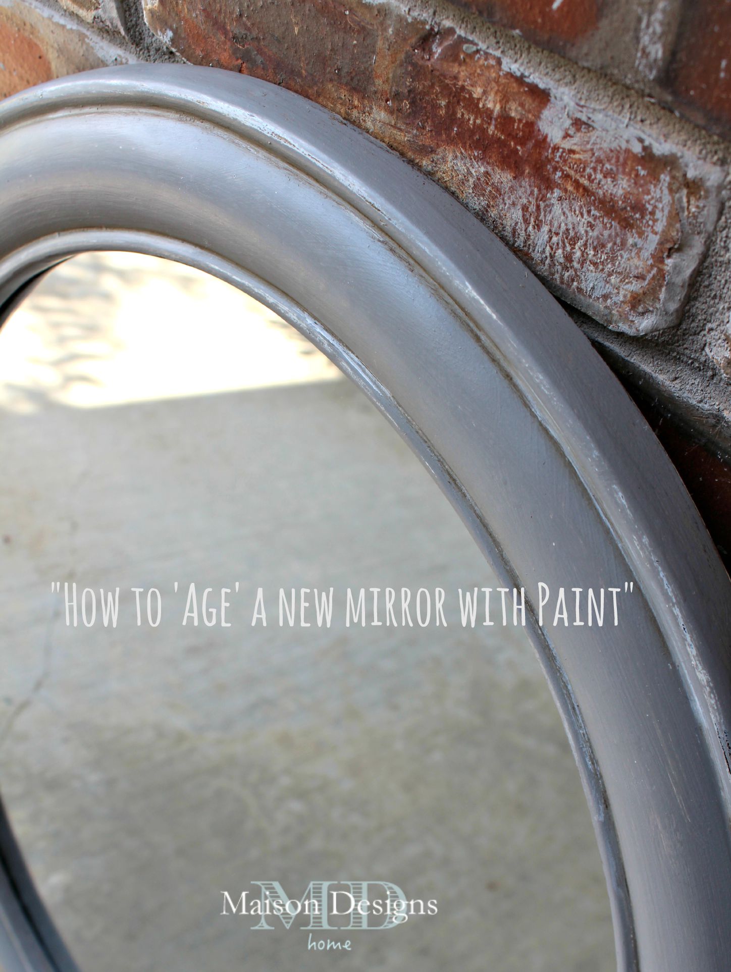 Gray Cloud Vintage Mirror