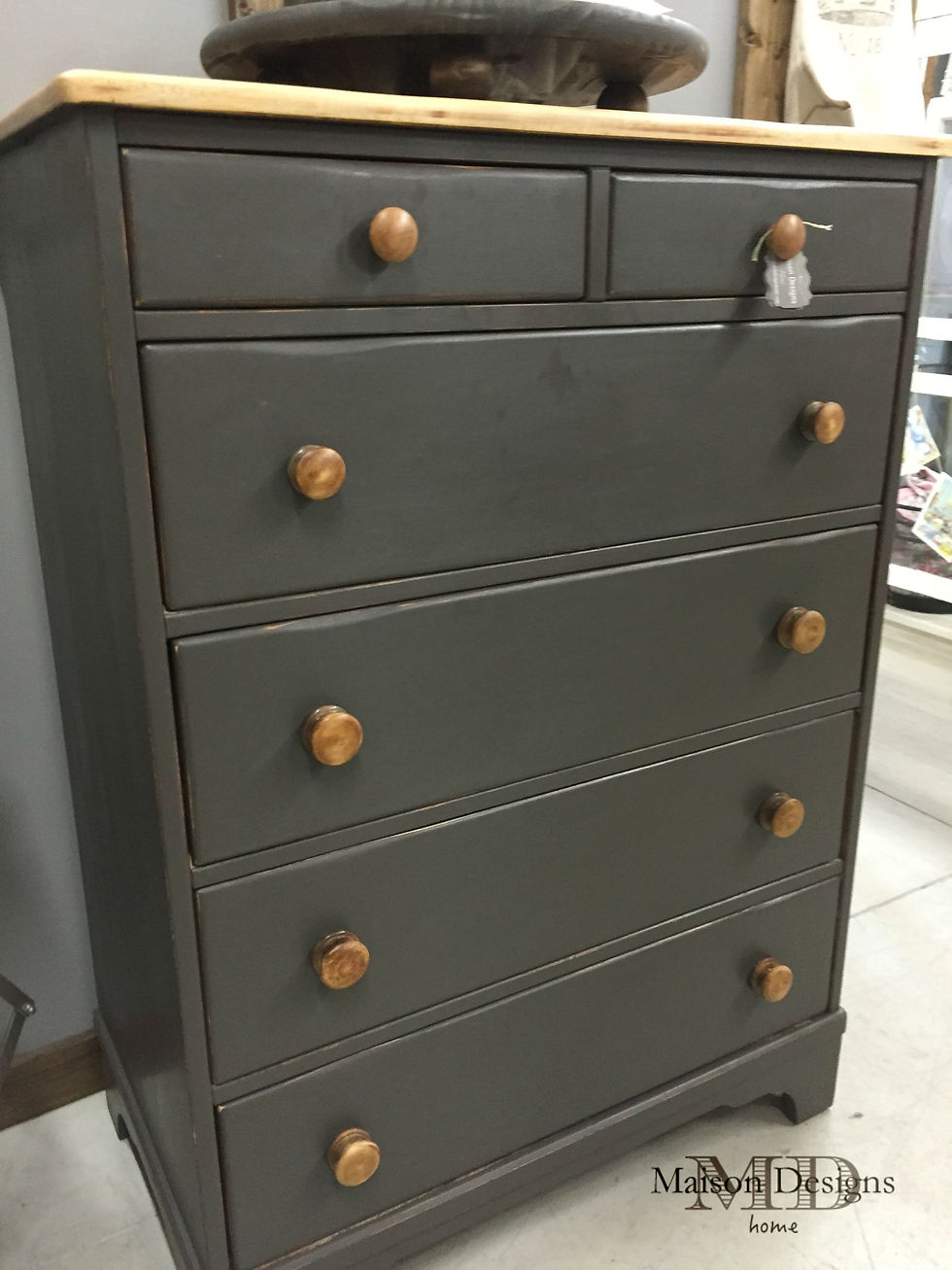 Chalk Painted Dresser Makeover - Maison Designs Home