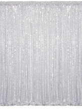 silver glitter backdrop