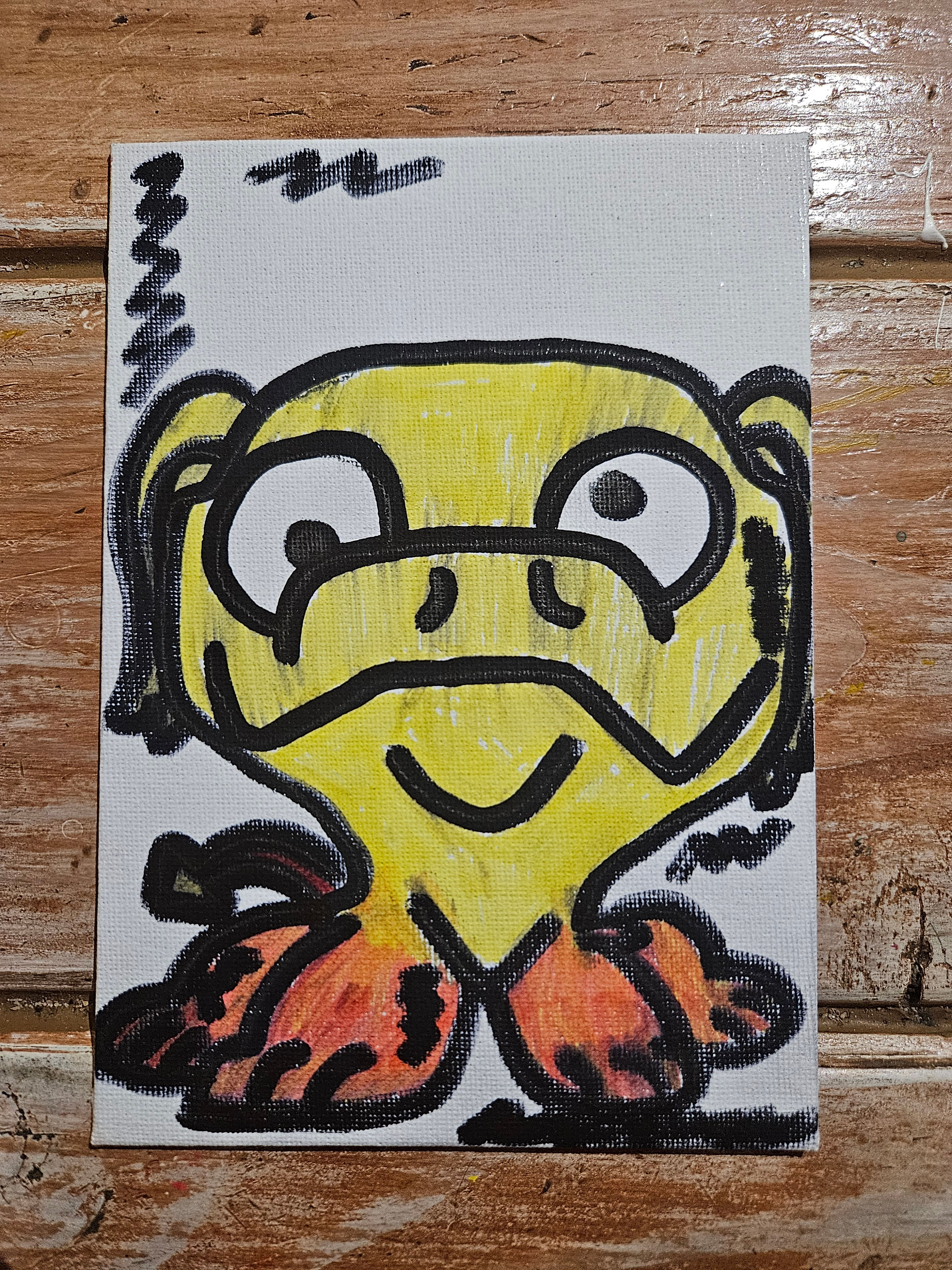 Yellow Character Canvas