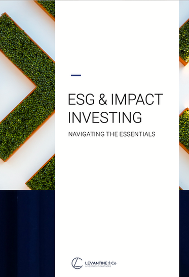 ESG and Impact Investing