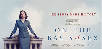 Felicity Jones as Ruth Bader Ginsburg in On the Basis of Sex