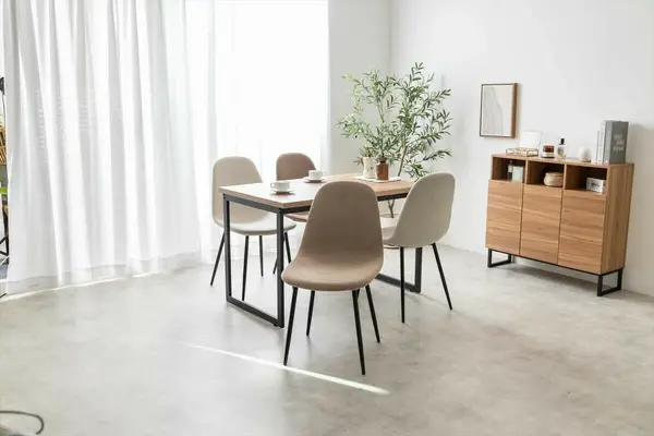 サムネイル： 【単品】Jolly 一人掛けダイニングチェア(コーデュロイ)　グレー