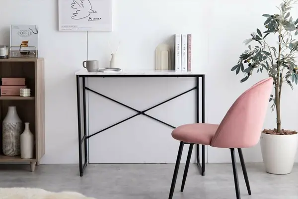 サムネイル： 【幅90cm】Amy 大理石柄デスク