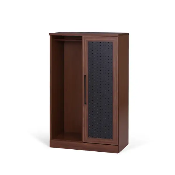 サムネイル： キャビネット ファースト　幅80cm オープンキャビネット ウォールナット/ブラック