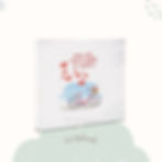 Álbum scrapbook temático 'Pra Nós Todo Amor do Mundo' em 20x20 cm.