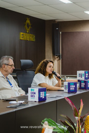 Painel de palestrantes no Fórum de Desenvolvimento Urbano em Aracaju Sergipe