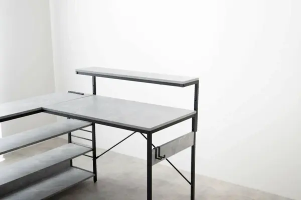 サムネイル： 【幅120cm】Lauren L字デスク　ホワイト