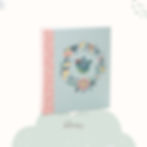 Álbum com tema de passarinho para 40 fotos no tamanho 15x21 cm.