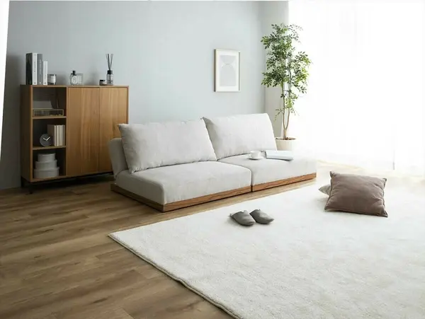 サムネイル： 【とにかく自由なソファ】Ridley リクライニングコーデュロイソファ　モカベージュ