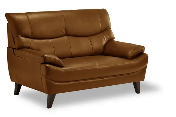 サムネイル： 革張りソファ ハミルトン　2P キャメル