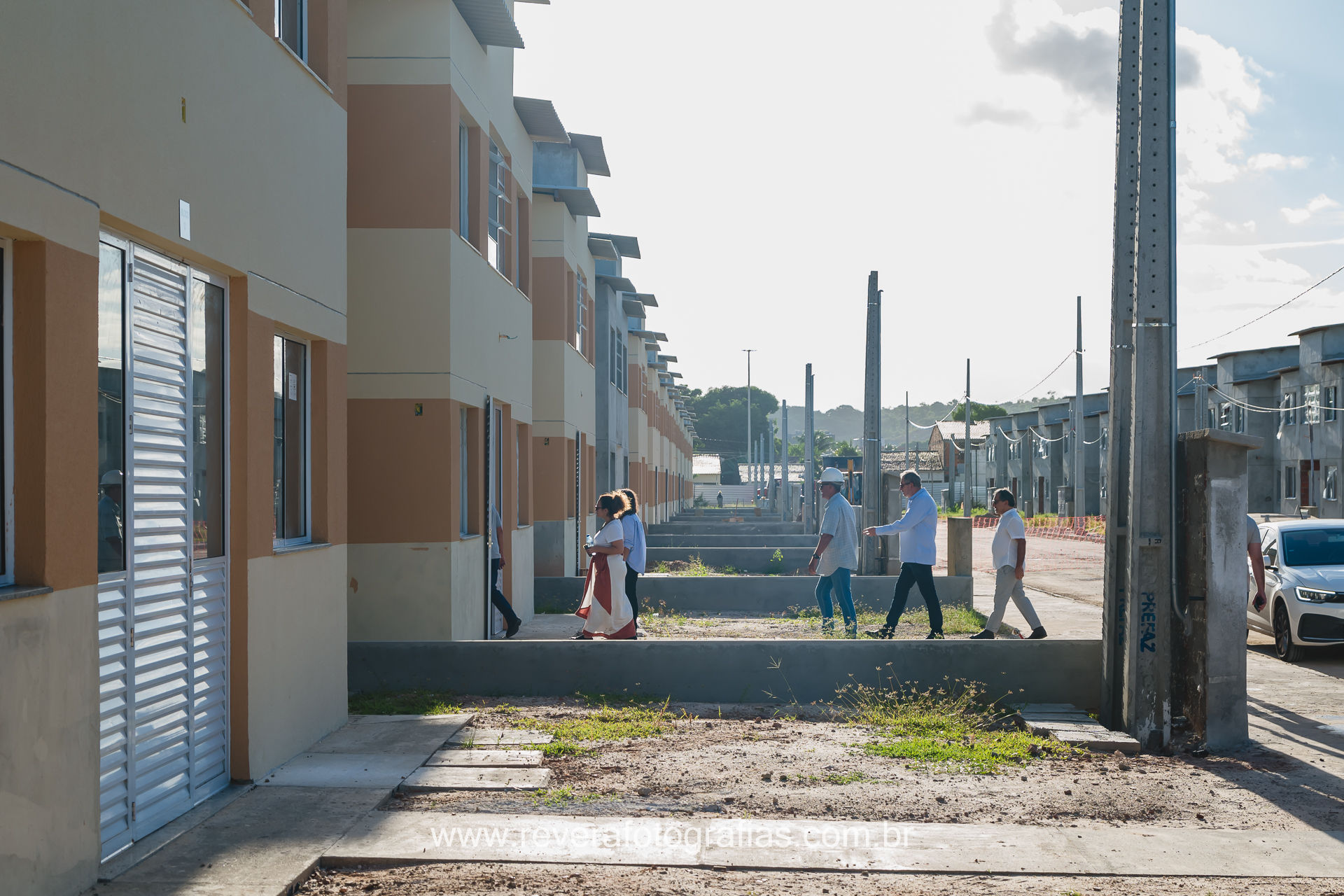 Fotografo profissional registra Visita Técnica de Secretários municipais ao conjunto habitacional de interesse social em construção na Comunidade das Mangabeiras em Aracaju