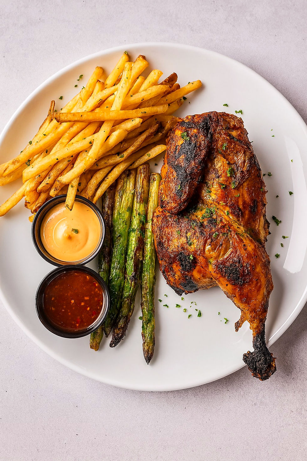 lena ardiendo pollo asado