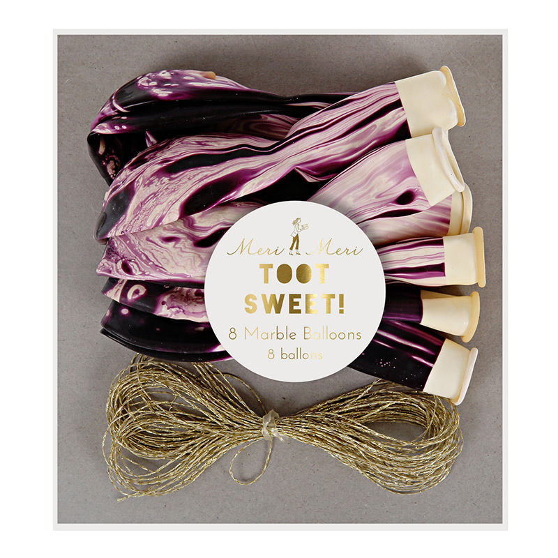 Миниатюра: Сиреневые воздушные шарики с мраморным эффектом 8ш