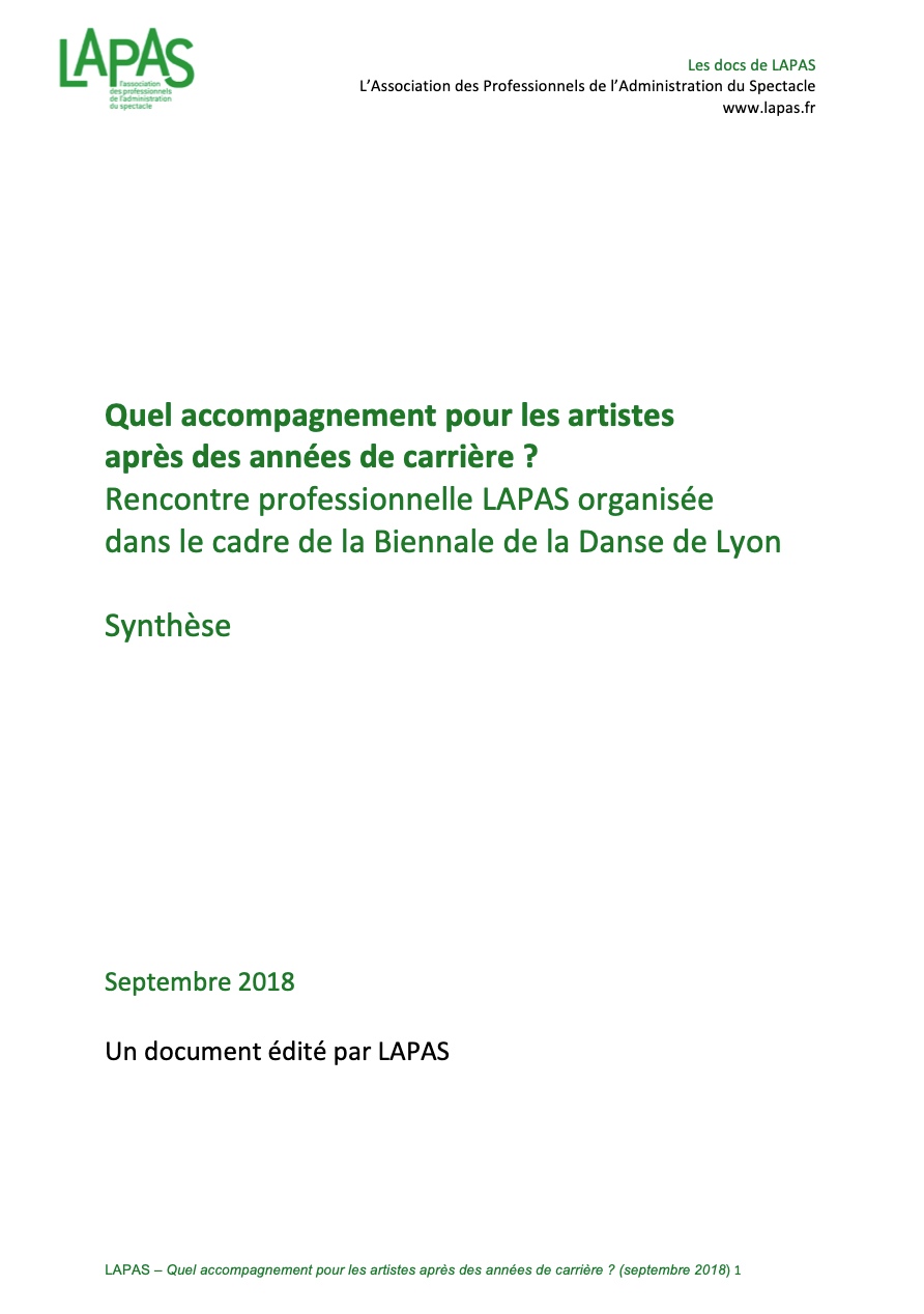 Quel accompagnement pour les artistes après des années de carrière ?