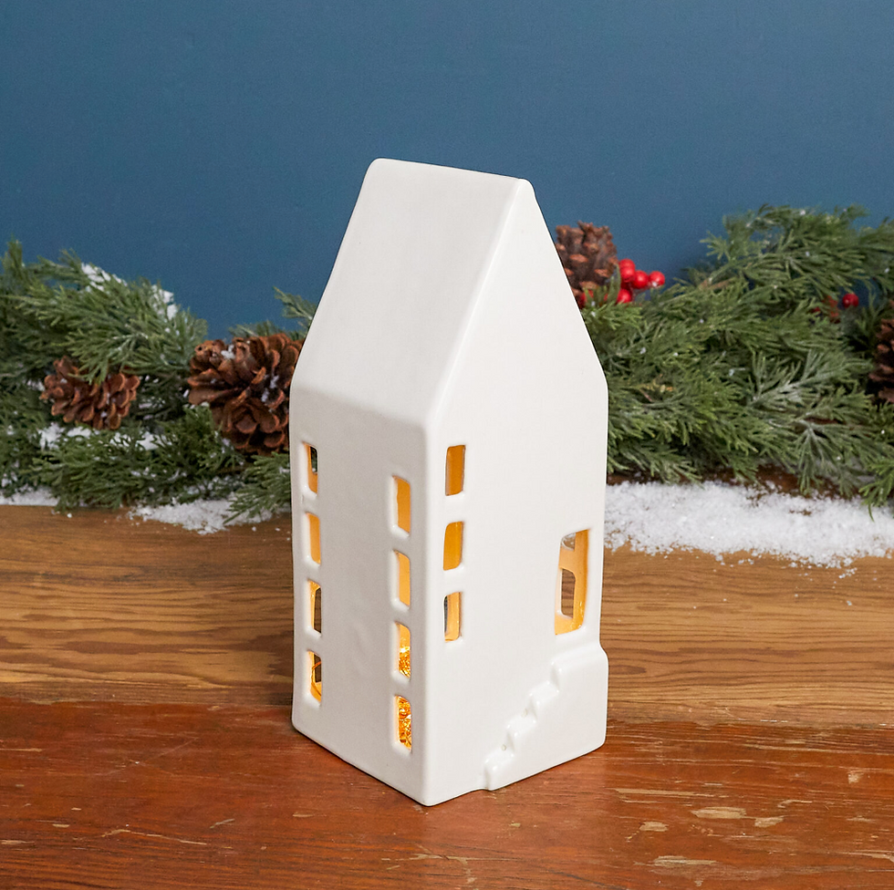 Maison de Noël en céramique grand modèle