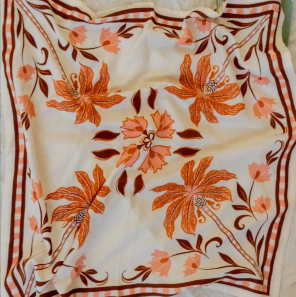Miniature : Foulard 65x65 cm Bloom Pani BINDI ATELIER