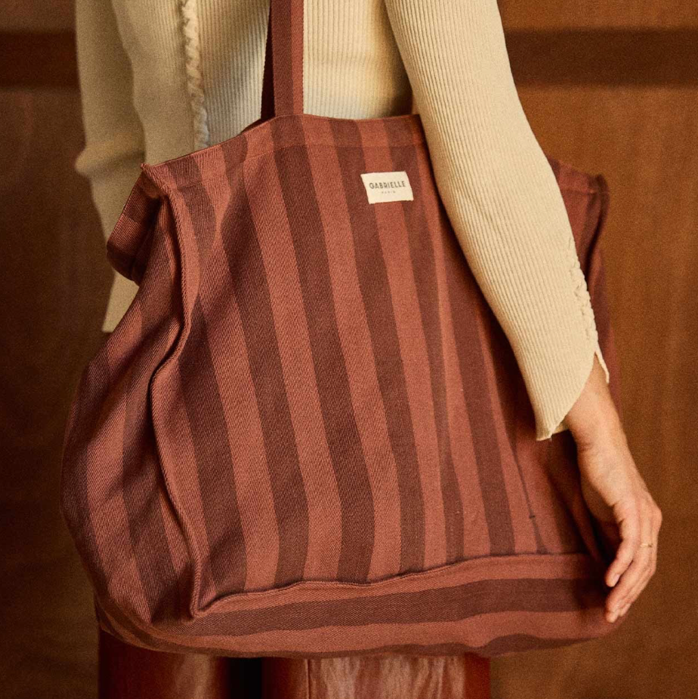 Sac Week-end rayures Saint Honoré GABRIELLE PARIS