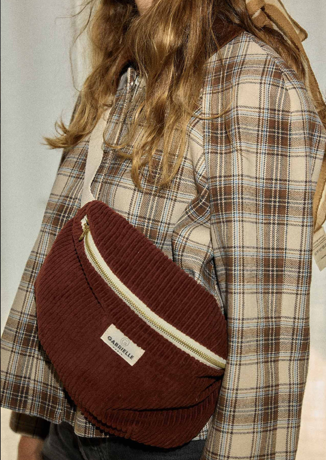 Sac Banane velours Jaspe GABRIELLE PARIS