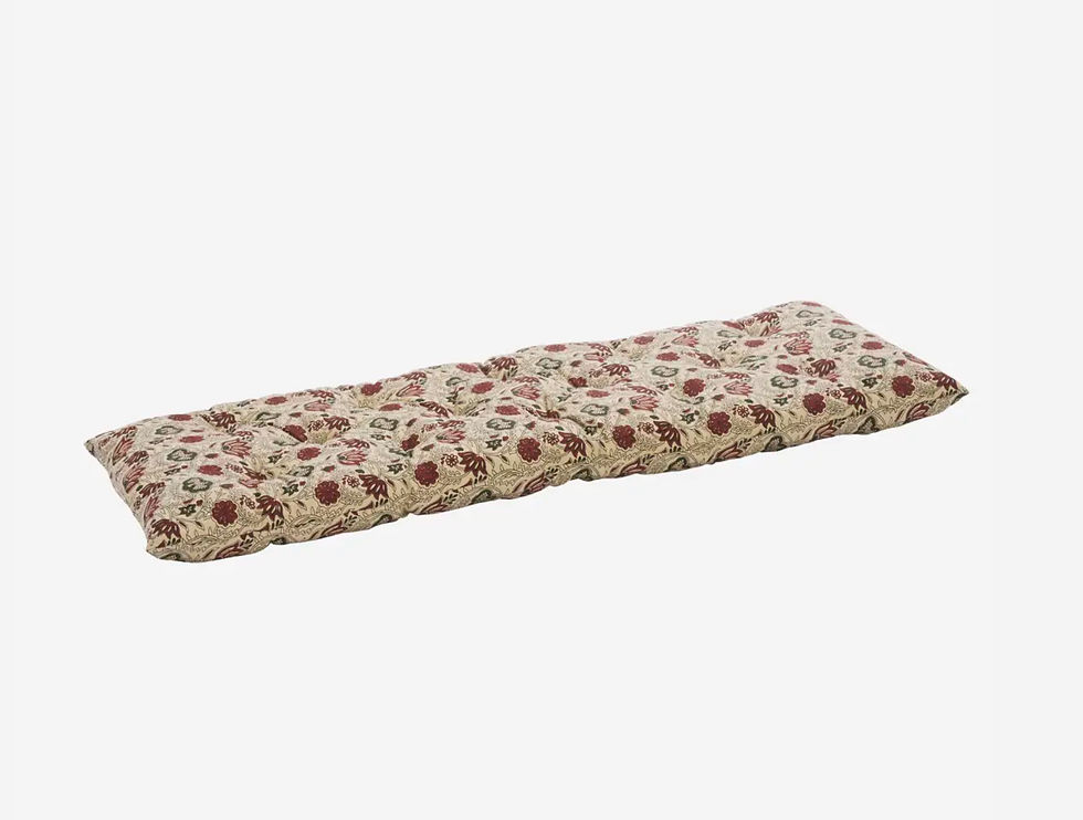 Miniature : Matelas beige fleuri 45x125 cm MADAM STOLTZ