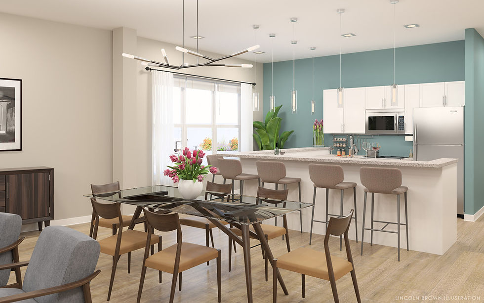 Electric City Apartment Interior