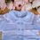 Thumbnail: Spanish Style Traditional Velour Baby Boy Blue SmockedEmbroidered Romper 0-3-6-9