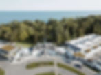 The Guild Inn Estate wedding celebration captured via sweeping drone photography in Scarborough.