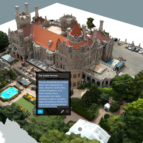 Casa Loma Interactive Tour - Wedding Hotspots
