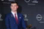 Le quarterback d’Indiana Fernando Mendoza, lauréat du Heisman Trophy, le 13 décembre 2025 à New York. (Photo : Rich Graessle / Icon Sportswire)