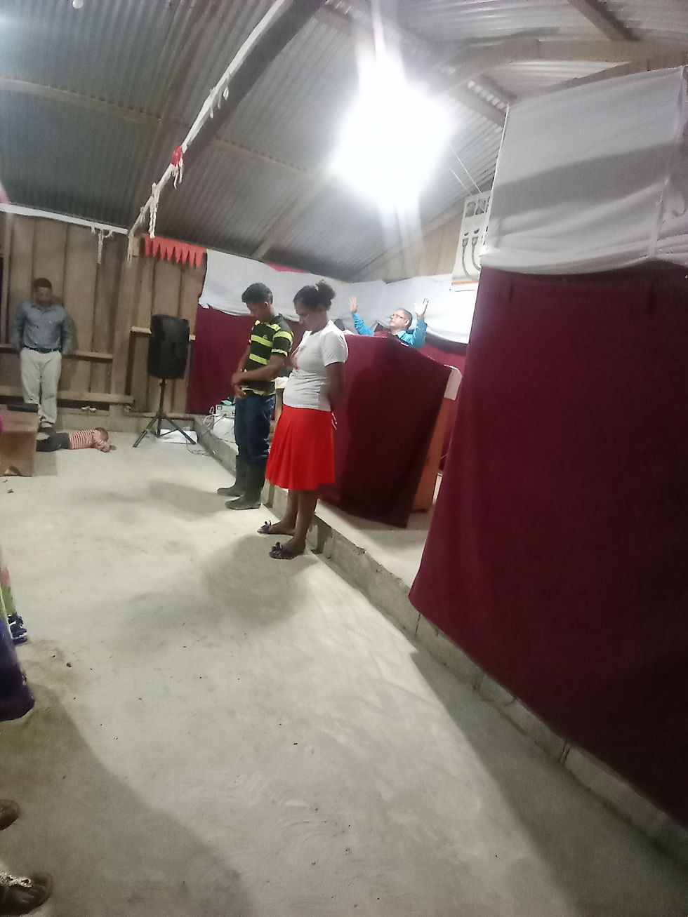 This couple gave their hearts to the Lord and were baptized.