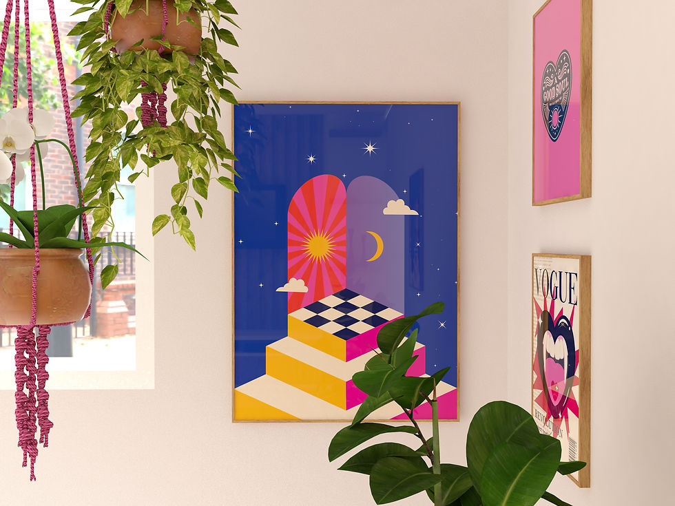 Miniatura: Poster - Esoteric Portals Moon and Sun