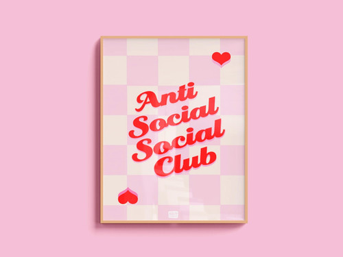 Wallpaper Light Pink Anti Social Social Club Anti Social Social