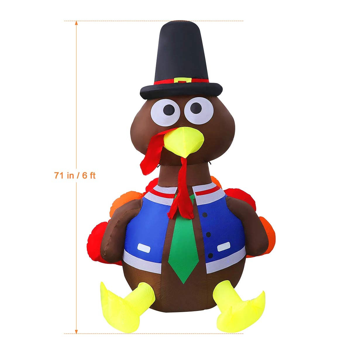 Inflatable Turkey Wearing school uniform
